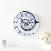 Ewige Uhr, weiße Spirale römische Großuhr Große Wanduhr (Zuhause)