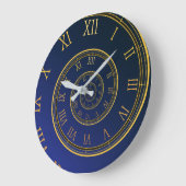 Ewige Uhren, blaue Spirale römische Großuhr Große Wanduhr (Winkel)