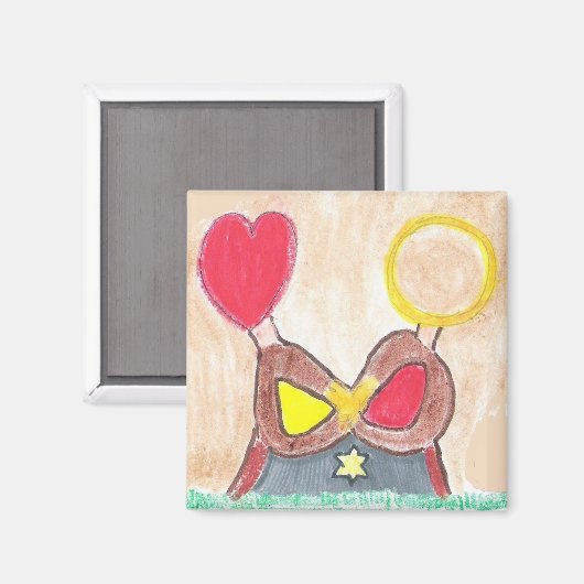 Ewige unendliche Liebeseinigkeit Magnet (Vorderseite/Rückseite)