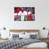 Ewige Verführung gesteppte Canvas-Prints Leinwanddruck (Insitu (Schlafzimmer))