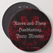 Ewige Verpflegung/Hochzeitssuite Button (Vorne & Hinten)