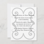 Ewige Verpflegung/Hochzeitssuite Einladung (Rückseite)