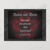 Ewige Verpflegung/Hochzeitssuite Einladungspostkarte (Vorderseite)