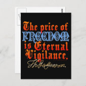 Ewige Vigilance Postkarte (Vorne/Hinten)