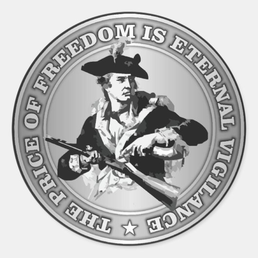 Ewige Vigilance Runder Aufkleber (Vorderseite)