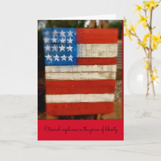 Ewige Wachsamkeit des Veterans Tages Karte (Gelbe Blume)