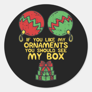 Ewige Weihnachten für Frauen, wenn Sie meinen o Runder Aufkleber