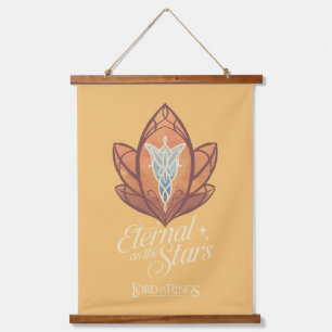 Ewiger als die Sterne Evenstar Grafik Wandteppich Mit Holzrahmen