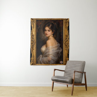 Ewiger Blick von Lilia Valerius-Kovács Wandteppich