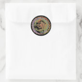 Ewiger Drachenkreis Runder Aufkleber (Tasche)