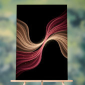 Ewiger Fluss der Liebe — Abstrakte romantische Kun Acrylschild (Neutral)