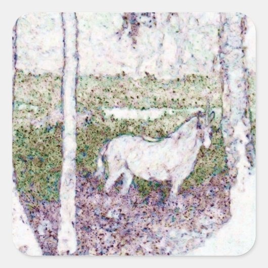 Ewiger Frühlingskleber Quadratischer Aufkleber (Vorderseite)