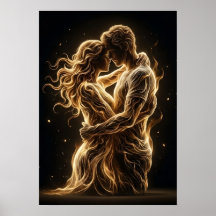 Ewiger Glanz - Minimalistische goldene Silhouetten