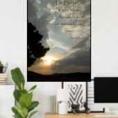 Ewiger Gott Poster (Heimbüro)