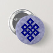 Ewiger Knoten auf Wolken-Knopf Button (Vorne & Hinten)