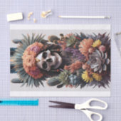 Ewiger Krieger, Indianerskulptur Seidenpapier (Handwerk)