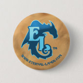 Ewiger Land-Logoknopf, blau Button (Vorderseite)