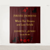 Ewiger romanischer Hochzeitstag Wandteppich (Vorderseite)