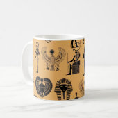 Ewiger Sand: Ägyptische antike Eleganz für die Zei Kaffeetasse (Vorderseite Links)