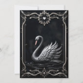 Ewiger Schwan der Liebe, für immer beginnt hier. Einladung (Rückseite)