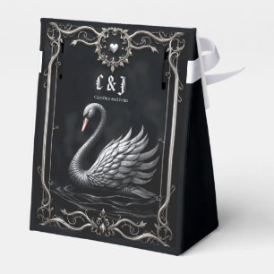 Ewiger Schwan der Liebe, für immer beginnt hier. Geschenkschachtel