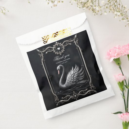 Ewiger Schwan der Liebe, für immer beginnt hier Geschenktütchen (Versiegelt)