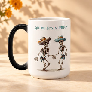 Ewiger Tanz Dia de los Muertos Calaveras Verwandlungstasse