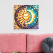 Ewiger Tanz von Sonne und Mond Leinwanddruck (Insitu (Wohnzimmer))