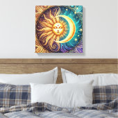 Ewiger Tanz von Sonne und Mond Leinwanddruck (Insitu (Schlafzimmer))