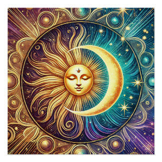 Ewiger Tanz von Sonne und Mond Poster