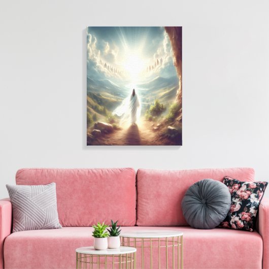 Ewiger Triumph durch das Tor des Himmels Leinwanddruck (Insitu (Wohnzimmer))