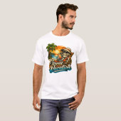 Ewiger Urlaub – Tropical Skeleton Basic T-Shirt (Vorne ganz)