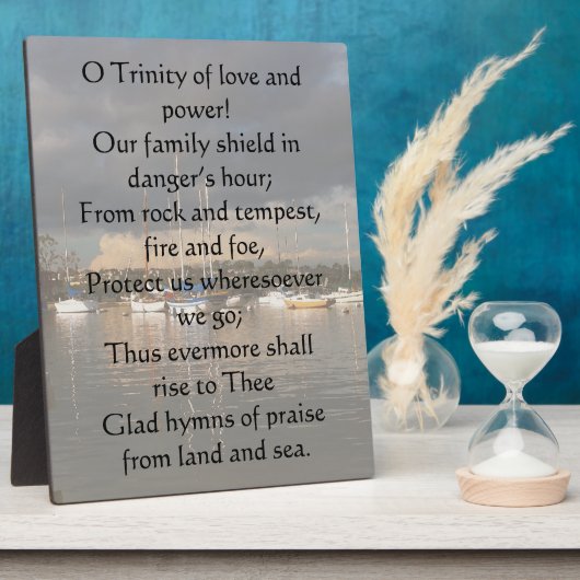 Ewiger Vater stark Gerettet Fotoplatte (Seite)