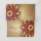 Ewiges Blut: Eine zeitlose Feier der Liebe Platzkarte (Außenseite Aufgefaltet)