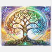 Ewiges Diversity: Der Baum des Lebens keltische El Fleecedecke (Vorderseite (Horizontal))