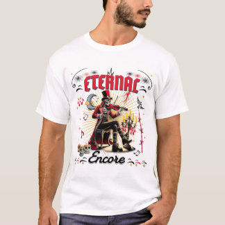 Ewiges Encore Skelett Violine T-Shirt