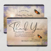 Ewiges Garden Beileid Danke Karte (Vorne/Hinten)