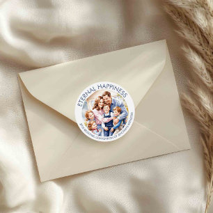 Ewiges Glück für Kinder und Erwachsene Runder Aufkleber