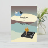 Ewiges Grace Ballet für Liebe und Mondlicht Hochze Einladung (Stehend Vorderseite)