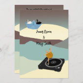 Ewiges Grace Ballet für Liebe und Mondlicht Hochze Einladung (Vorne/Hinten)