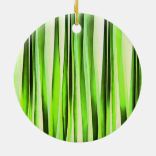 Ewiges immergrünes Stripy Muster Keramikornament