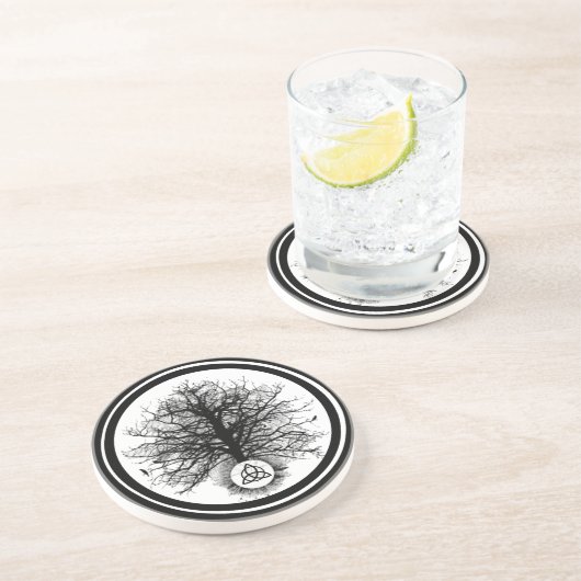 Ewiges Leben Sandstein Untersetzer (Seite)