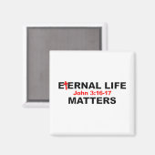 Ewiges Leben spielt eine Rolle Magnet (Vorderseite/Rückseite)