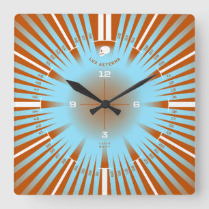 Ewiges Licht Quadratische Wanduhr