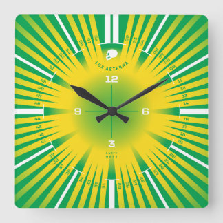 Ewiges Licht Quadratische Wanduhr