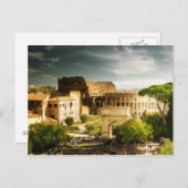 Ewiges Rom angesichts Colosseum Postkarte (Vorne/Hinten)