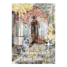 Ewiges Schweigen im Friedhof