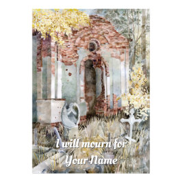 Ewiges Schweigen im Friedhof Fotodruck