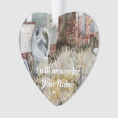 Ewiges Schweigen im Friedhof Ornament (Vorderseite)