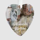 Ewiges Schweigen im Friedhof Ornament (Vorderseite)